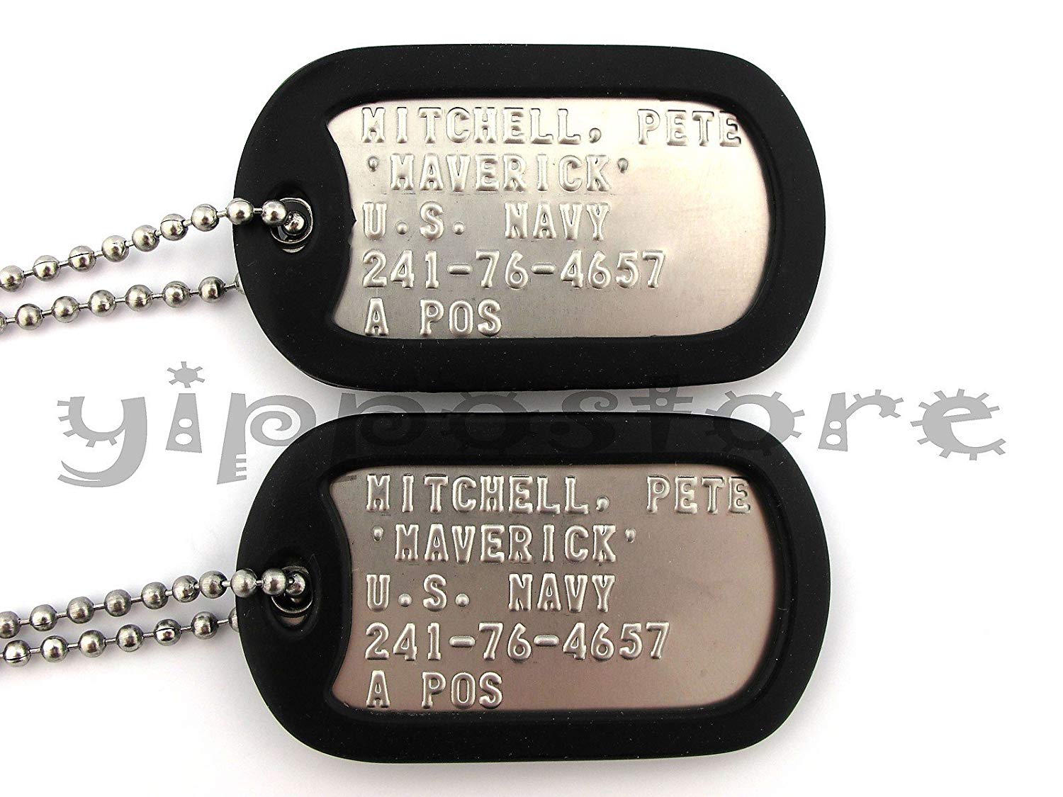 Stainless Steel Dog Tag Set
