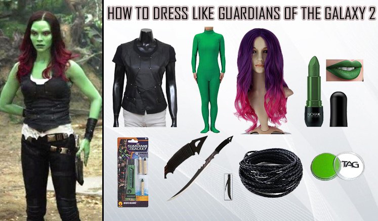 Guardians of The Galaxy 2 Gamora Costume