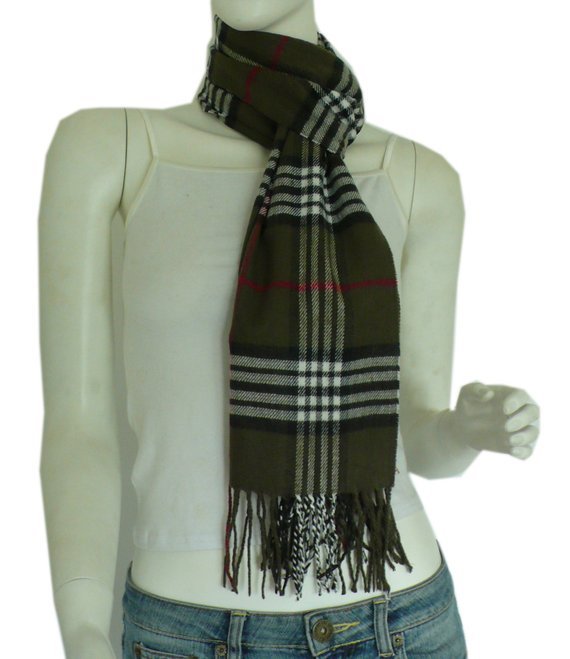 Green Cashmere Scarf