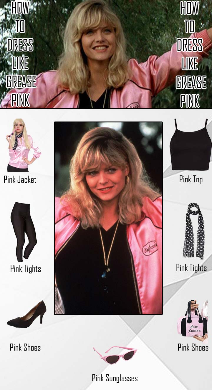 Stephanie Zinone Grease Pink Ladies Costume Guide