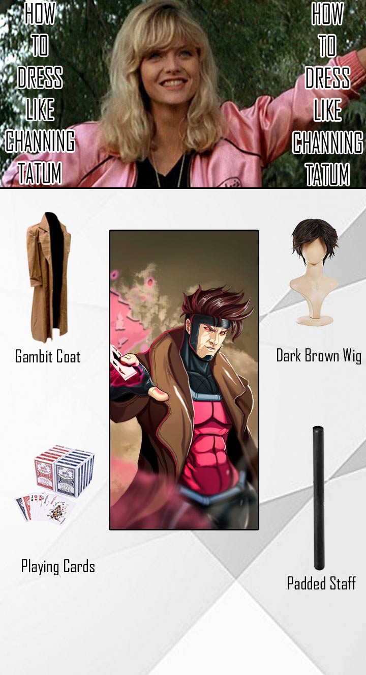 Channing Tatum Gambit Costume Guide