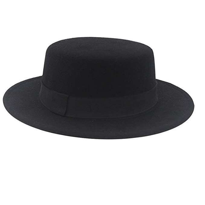 black-flat-top-hat