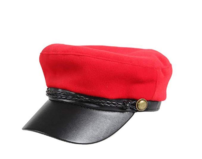 red-newsboy-hat-with-black-bill