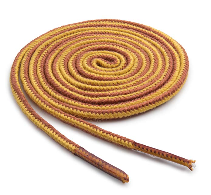 gold-and-tan-nylon-boot-shoelaces