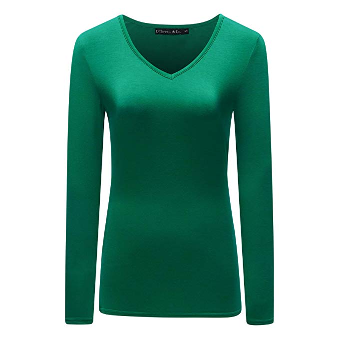green-v-neck-shirt