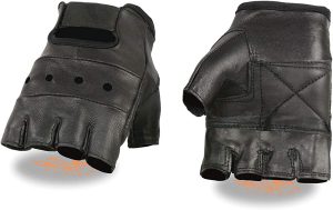 Slumberland Leather Fingerless Gloves