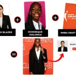 dominique malonga black blazer