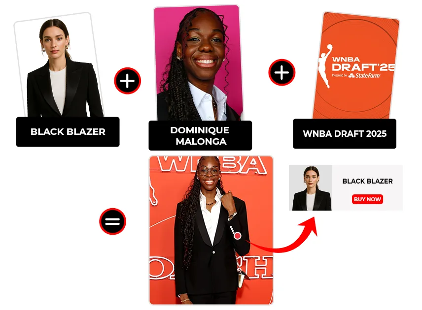 dominique malonga black blazer