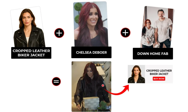 Down Home Fab Season 3 Episode 5 Chelsea DeBoer Cropped Leather Biker Jacket