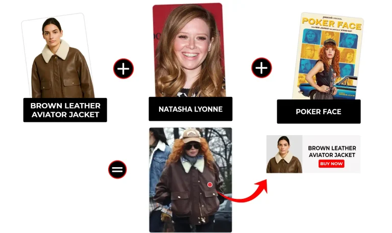 Poker Face Season 2 Episode 12 Charlie Cale Shearling Collar Aviator Jacket