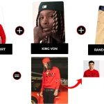 king-von-october-red-icon-sweatshirt