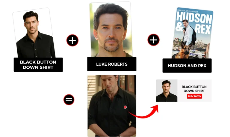 Hudson and Rex Season 8 Episode 2 Mark Hudson Black Button Down Shirt