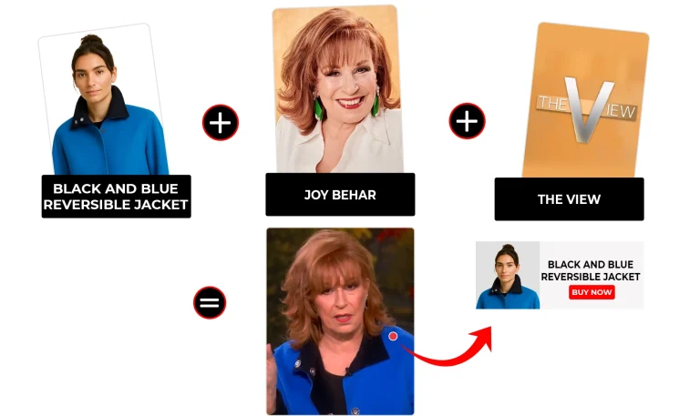 The View September 2025 Joy Behar Blue Reversible Jacket