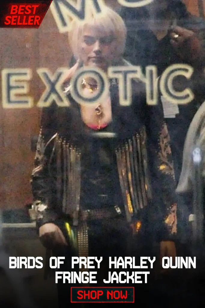 Birds of Prey Harley Quinn Fringe Jacket