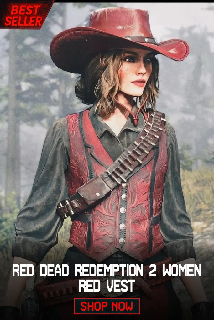 Red Dead Redemption 2 women red vest