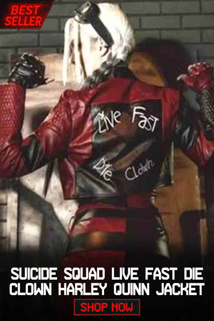 Suicide Squad Live Fast Die Clown Harley Quinn Jacket