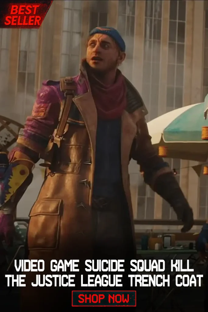 Video Game Suicide Squad Kill the Justice League Trench Coat