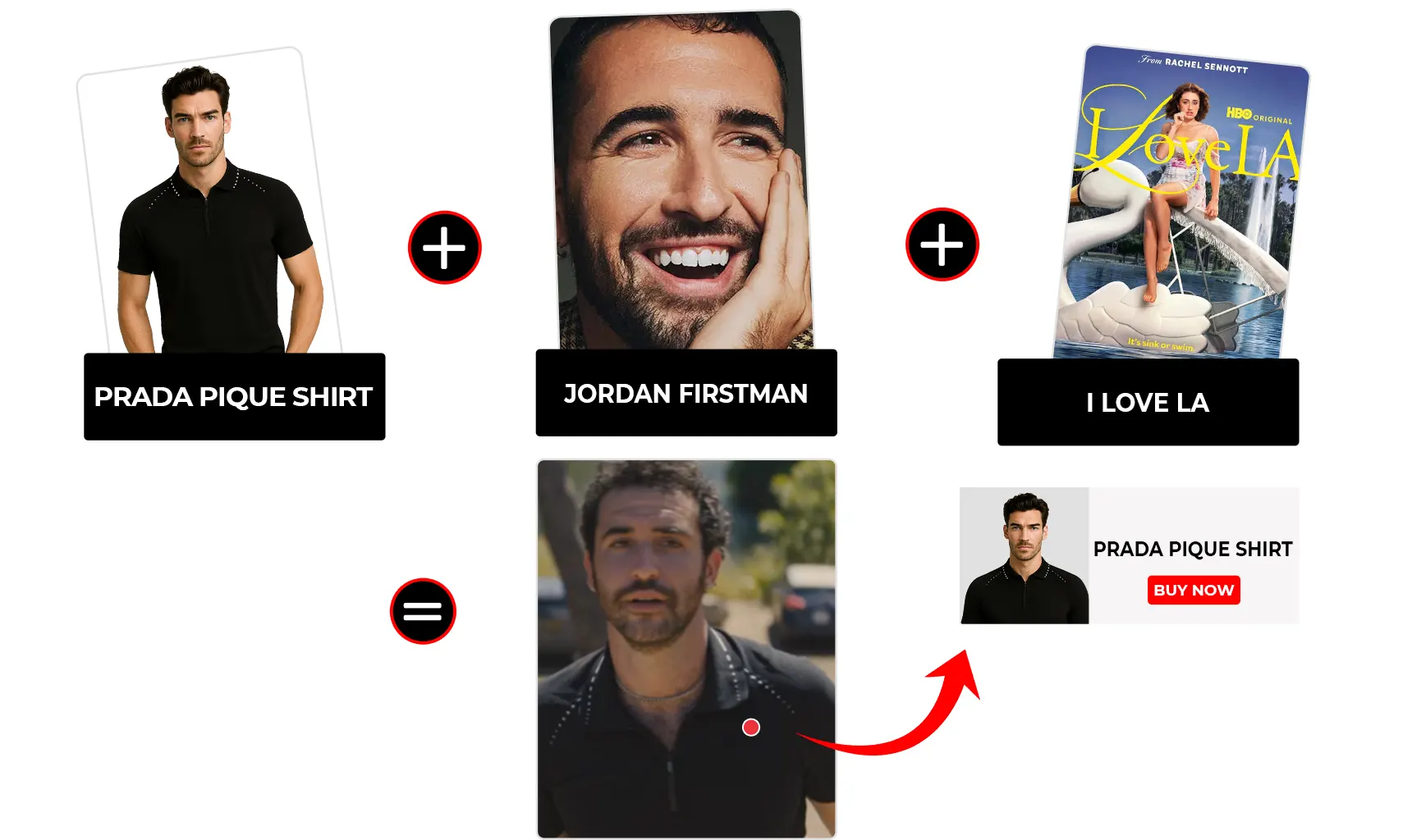 I Love LA S01 Ep 05 Jordan Firstman Pique Polo Shirt