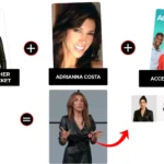 access daily december 2025 adrianna costa faux leather belted wrap effect dress