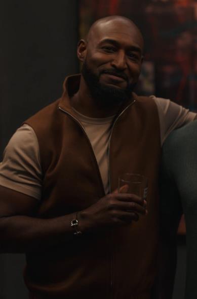 Bel-Air Season 04 Episode 08 Adrian Holmes Brown Fleece Vest