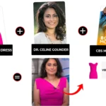 cbs mornings december 2025 celine gounder pink sleeveless dress