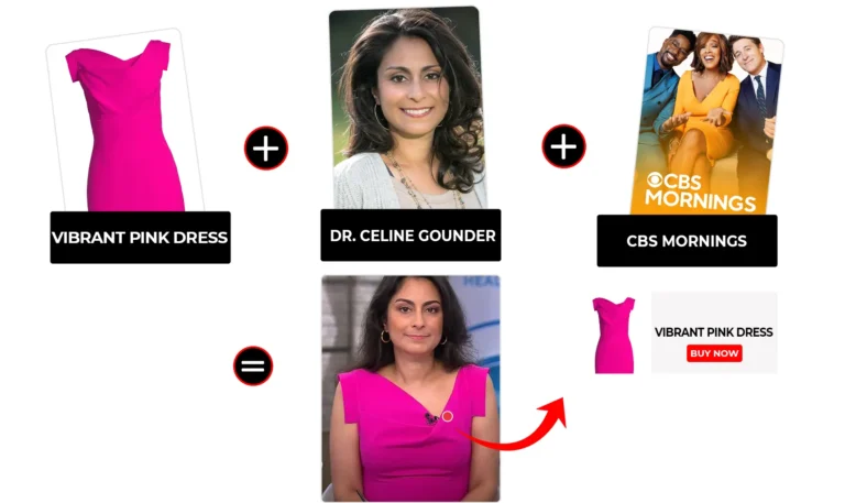 CBS Mornings December 2025 Celine Gounder Pink Sleeveless Dress