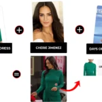days of our lives december 2025 gabi hernandez wrap skirt dress