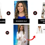 good morning america december 2025 rhiannon ally white satin blazer