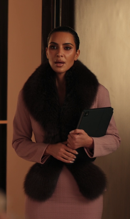 Alls Fair Season 01 Episode 09 Kim Kardashian Pink Fur Jacket