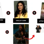 little disasters s01 e03 shelley conn faux leather crinkle mini dress