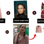 Mistletoe Murders s02 e01 Tommie-Am­ber Pirie Pink Wool Coat