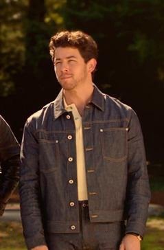 Camp Rock 3 Movie Nick Jonas Denim Button Up Jacket