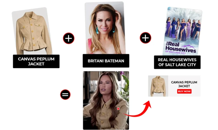 Real Housewives of Salt Lake City Season 06 Episode 11 Britani Bateman Cotton Canvas Jacket