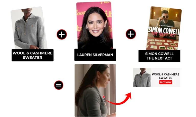 Simon Cowell The Next Act Season 01 Episode 03 Lauren Silverman Cashmere Blend Sweater