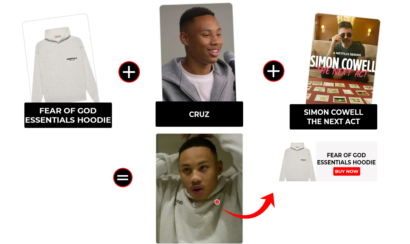 simon cowell the next act s01 e04 cruz essentials light grey hoodie
