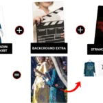 stranger things s05 background extra cottage core skirt