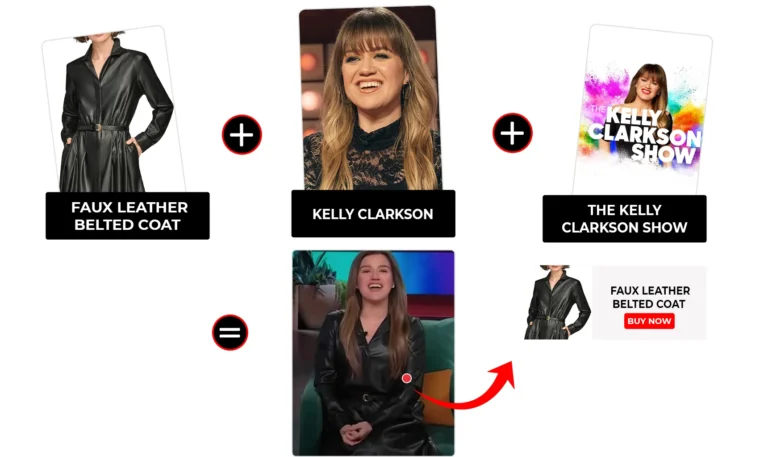The Kelly Clarkson Show December 2025 Kelly Clarkson Faux Leather Belted Midi Dress