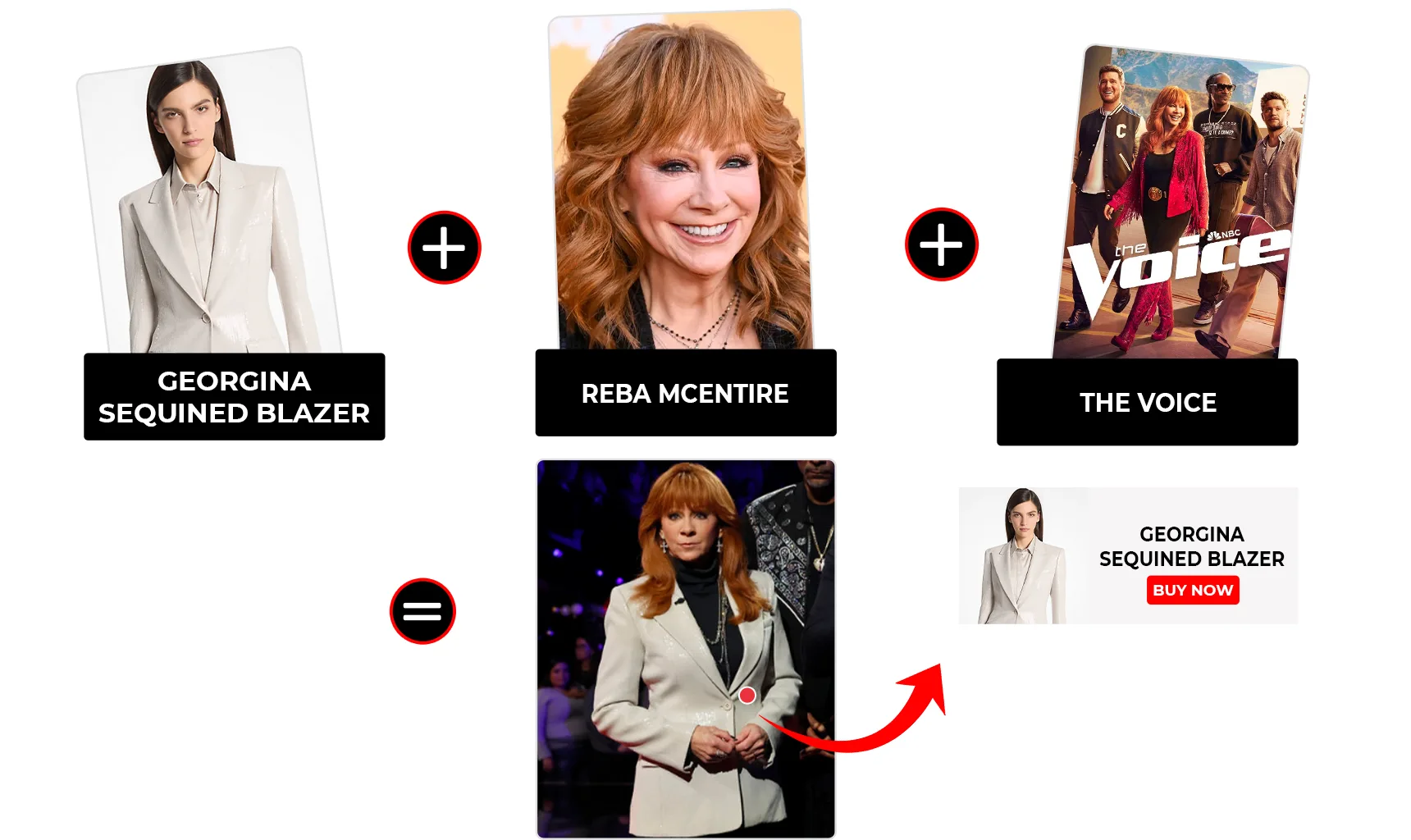 the voice s28 ep17 reba mcentire cream sequin blazer