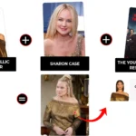 the young and the restless december 2025 sharon case metallic gold sweater