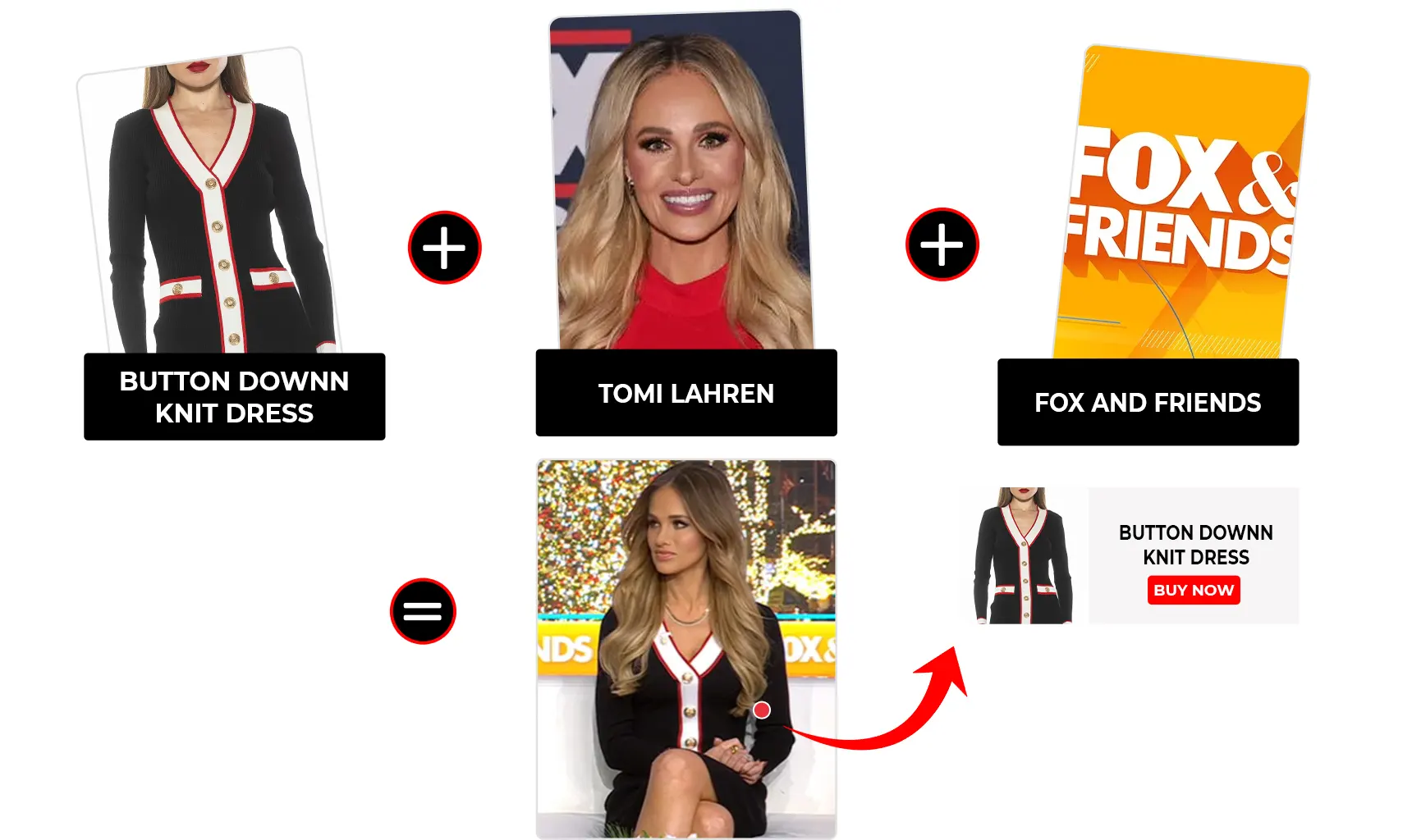 fox and friends december 2025 tomi lahren long sleeve ribbed sweater dress
