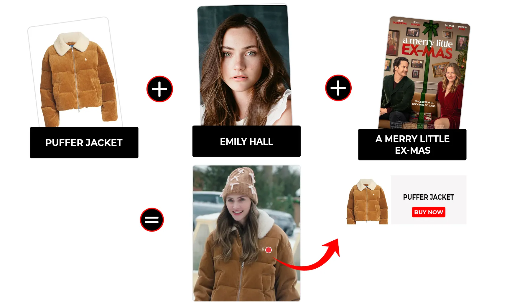 a merry little ex mas emily hall brown corduroy puffer jacket