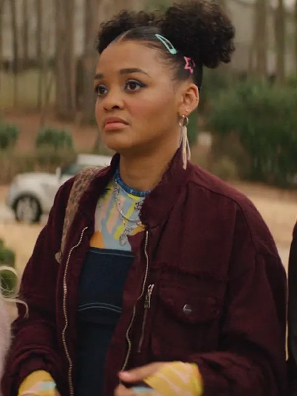 Scream 7 Celeste O'Connor Maroon Bomber Jacket