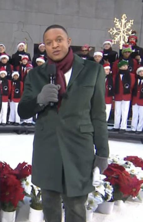 The Today Show December 2025 Craig Melvin Green Overcoat