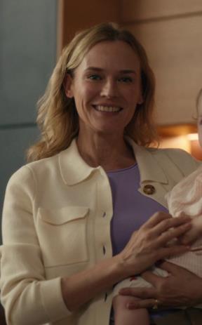 Little Disasters Season 01 Episode 06 Diane Kruger White Knit Jacket