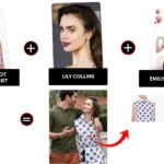 emily in paris december 2025 emily cooper polka dot print shirt