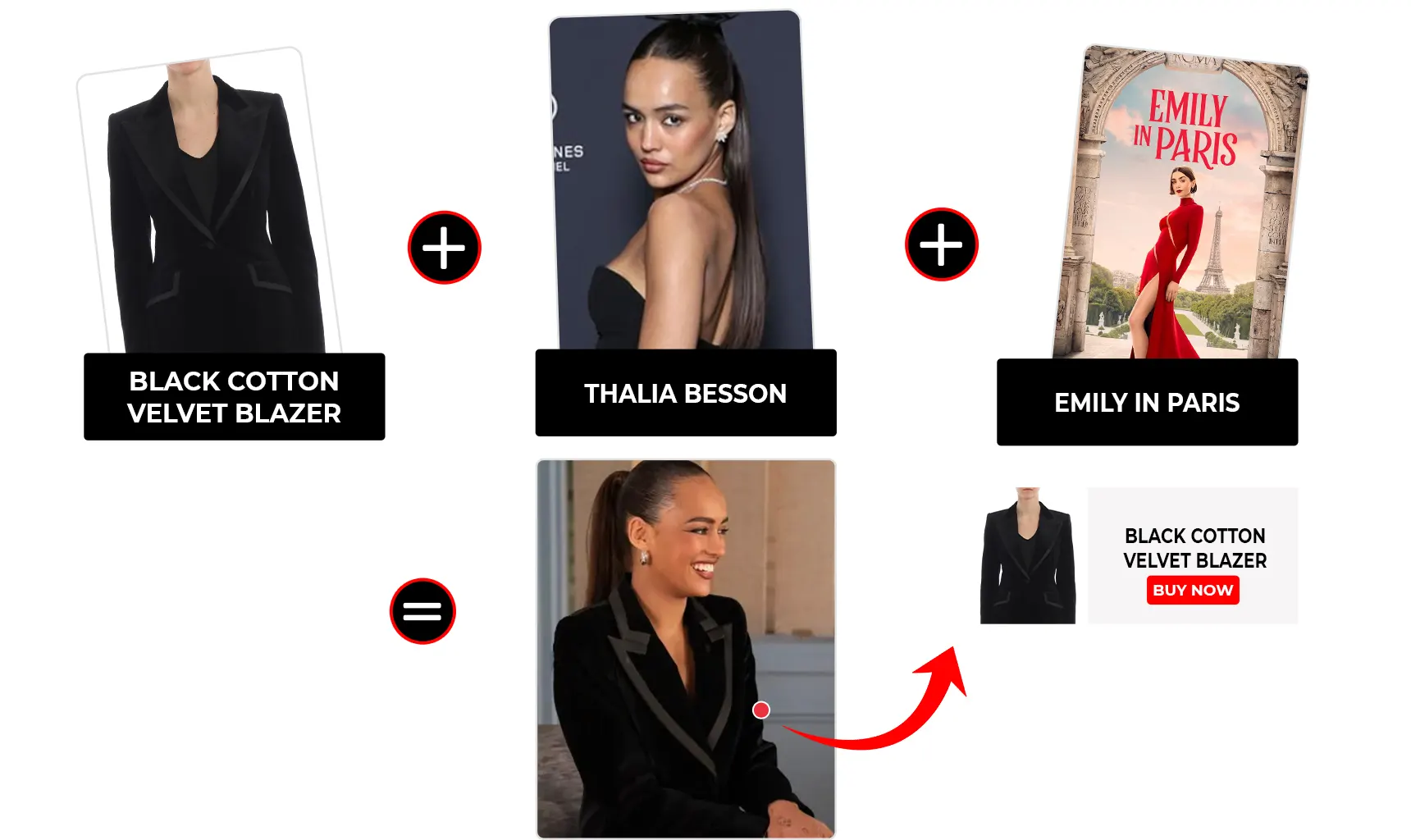emily in paris season 05 episode 05 thalia besson black velvet blazer