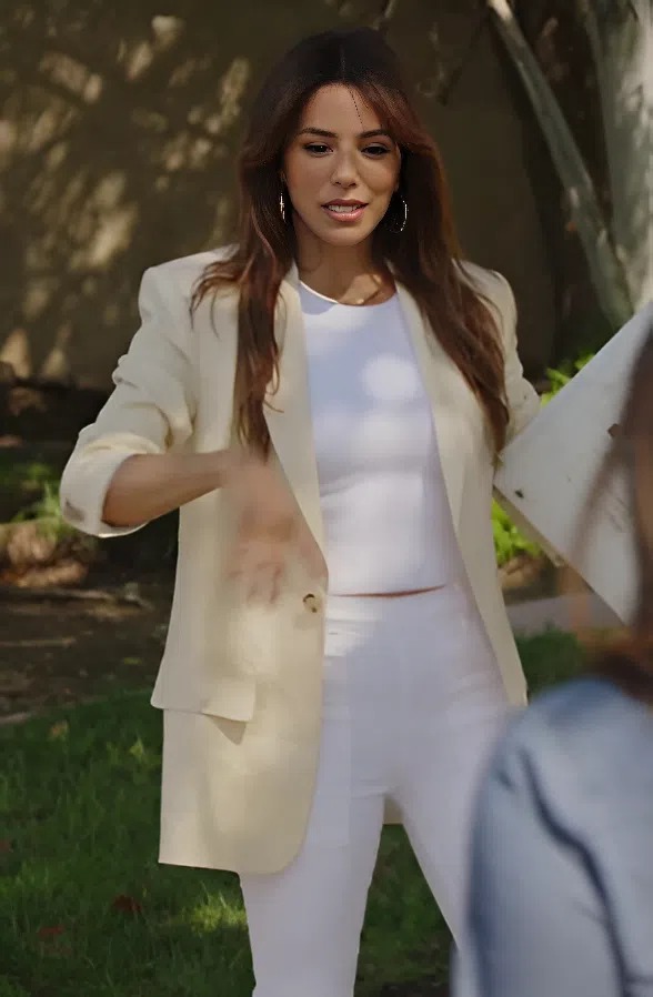 Celebrity IOU Season 11 Episode 02 Eva Longoria Single Button Blazer