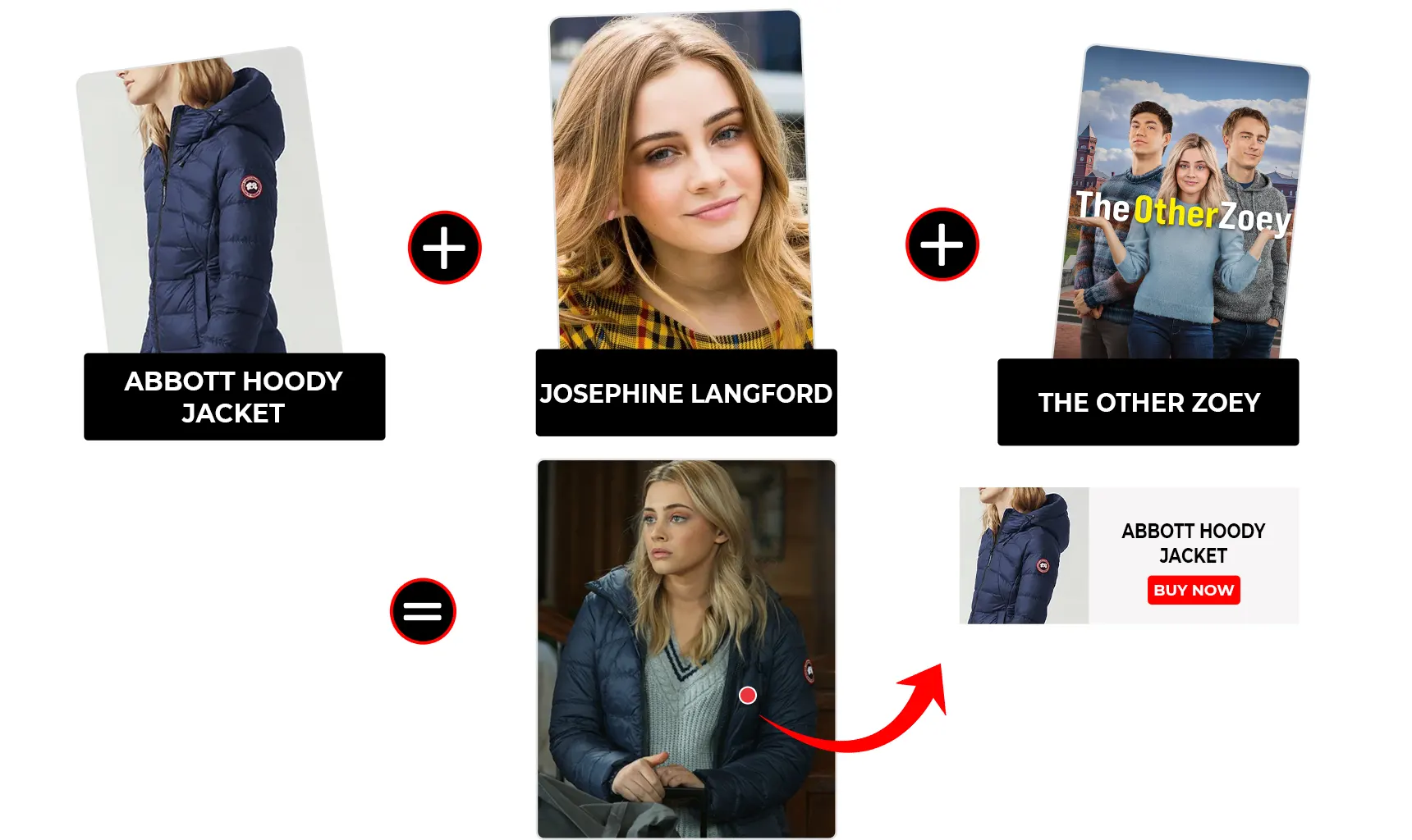 josephine langford hooded puffer jacket