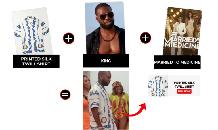 Married to Medicine Season 12 Episode 04 King Printed Silk Twill Shirt