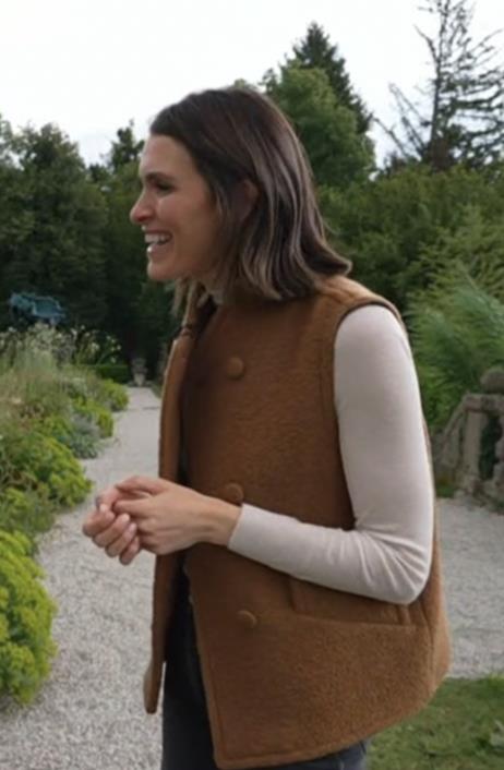 The Today Show December 2025 Molly Hunter Brown Wool Vest